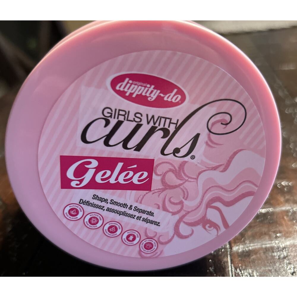 Dippity-Do Girls With Curls GELEE Light Hold Hair Gel Frizz-Free Curls 11.5 oz.